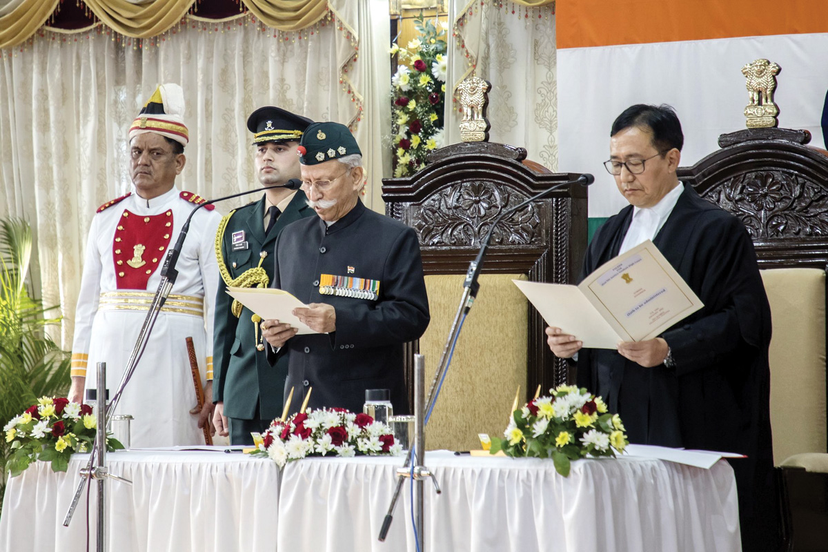 Lt. Gen. K. T. Parnaik during his distinguished military career