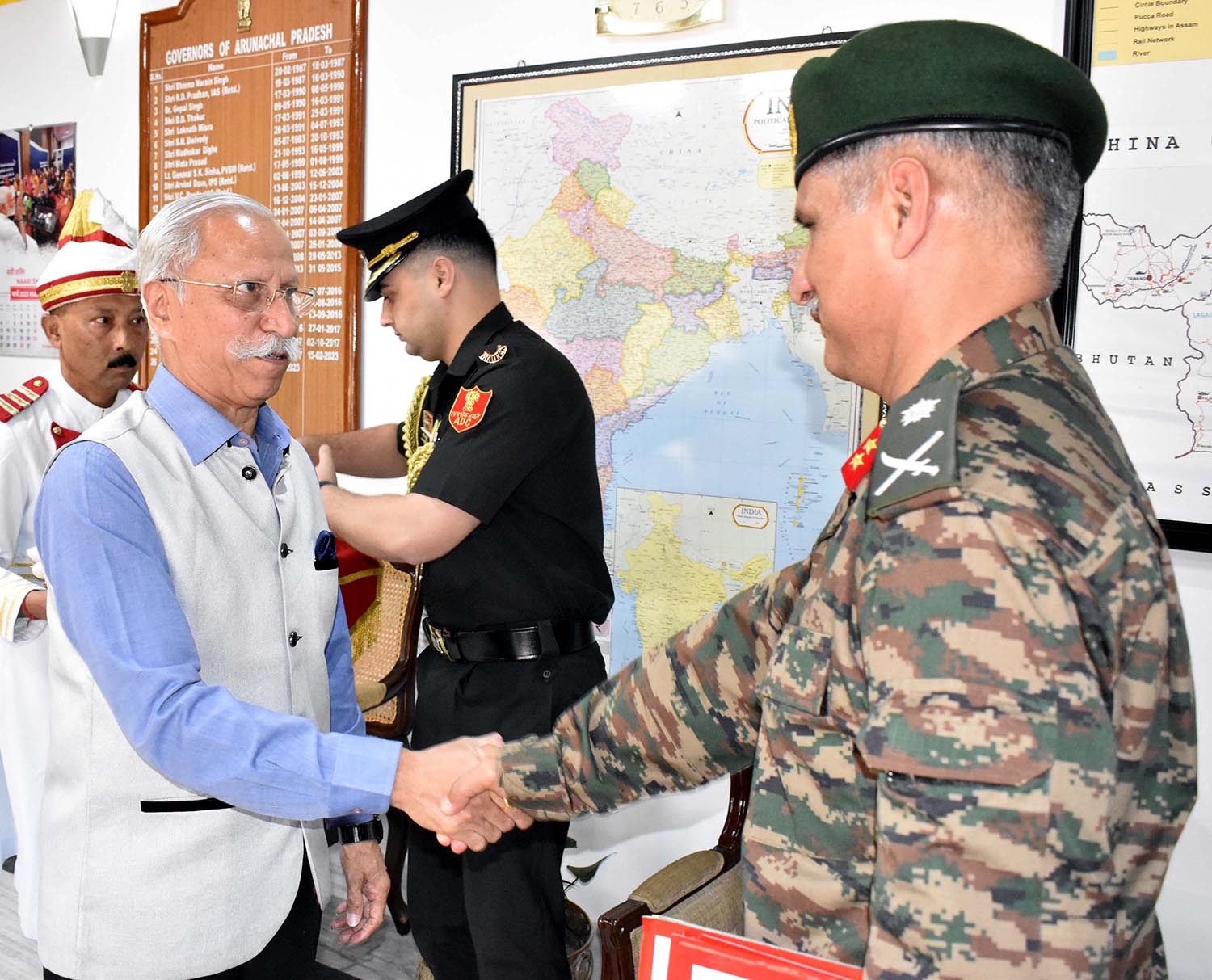 Governor K. T. Parnaik engaging with governance initiatives in Arunachal Pradesh